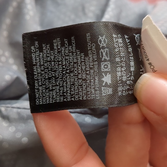 The North Face HyVent Hooded Lightweight Jacket Blue White Size Medium - Picture 16 of 16